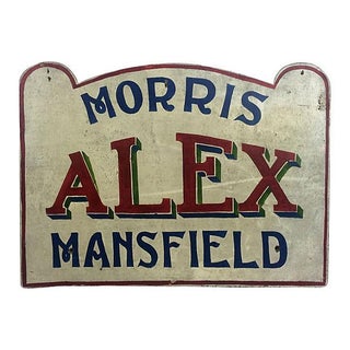 English Hand-Painted Sign For Sale