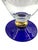 Vintage Romanian Cobalt Blue and Gold Crystal Pedestal Pitcher For Sale - Image 9 of 12