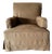 Juliana Slip Covered Chair in Spice Belgian Linen For Sale
