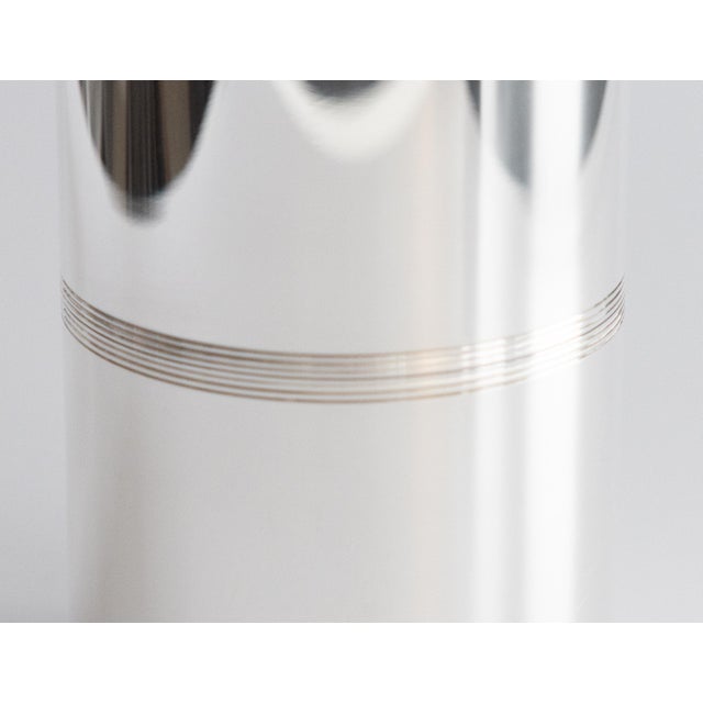1980s Vintage French Christofle Silver Plate Wine Bottle Chiller Cooler For Sale - Image 5 of 10