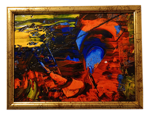 Octave, Abstract Composition, 2025, Acrylic Painting, Framed