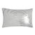 Transitional Zebra Silver Small Kidney Pillow For Sale - Image 3 of 3