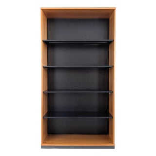Mid-Century Metal and Wood Bookcase from Steelcase For Sale
