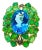 Bochic “Orient” Vintage Emeralds, Topaz & Diamonds Set In 18K Gold & Silver For Sale