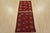 Turkmen Runner 2’5” X 9’6” Red Wool Vintage Tribal Hand-Knotted Oriental Rug For Sale - Image 11 of 12