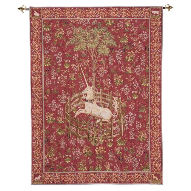 This beautiful tapestry is woven on a jacquard loom by skilled weavers, keeping alive the centuries old tradition of...