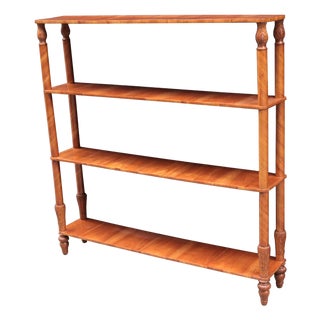 Free Standing Biedermeier Book Shelf For Sale