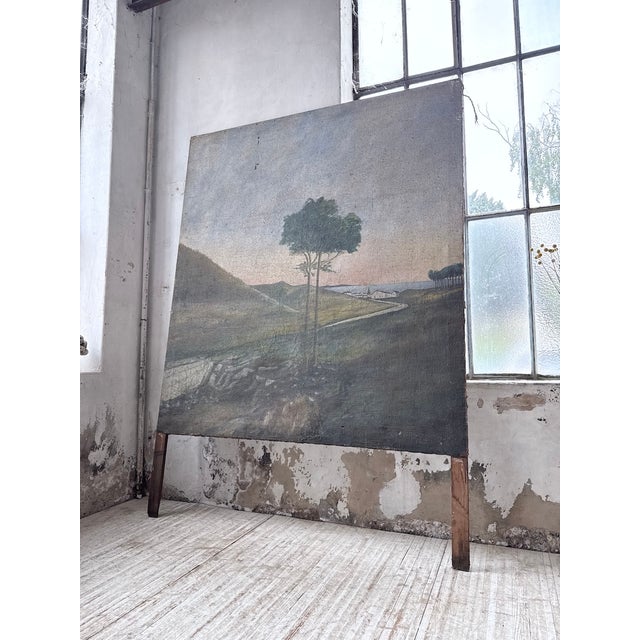 1950s Landscape Composition, 1950, Oil Painting on Canvas For Sale - Image 5 of 18