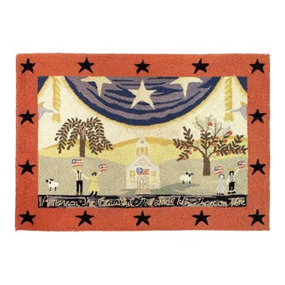 Pasargad DC Antique American Hook Rug For Sale