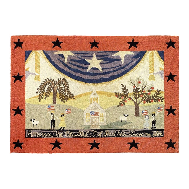 Pasargad DC Antique American Hook Rug For Sale