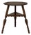 Antique English Nine Sided Carved Oak Spool Leg Occasional Table For Sale