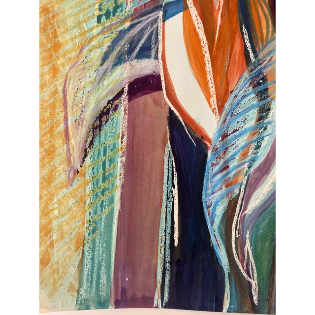 House Plant Watercolor by Knoxville Artist Marilene Foxx For Sale - Image 4 of 8