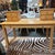 Design Plus Gallery presents a Beech Wood Desk with a Pair of Top Mounted Drawers from the Late 20th Century. This slim...