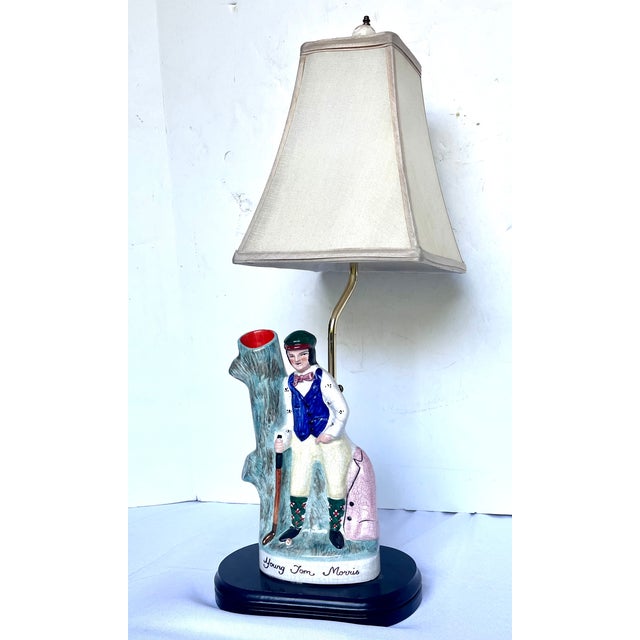 Bring a touch of historic sporting charm to your library, office, or den with this vintage figural table lamp. The lamp...