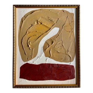 2025 "Esprimere" Abstract Minimalist Painting on Canvas by Artist r.k. Red For Sale