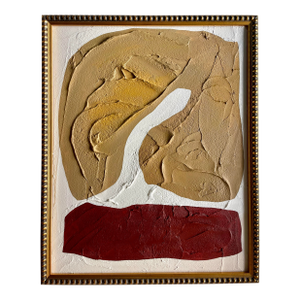 2025 "Esprimere" Abstract Minimalist Painting on Canvas by Artist r.k. Red