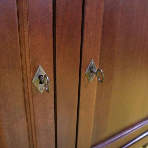 Wood Wooden Sideboard with Four Doors and Four Drawers For Sale - Image 7 of 14