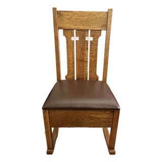 Rare Vintage Arts & Crafts Period Sewing Rocker C. 1900-1920 For Sale