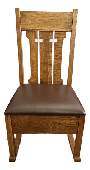 Rare Vintage Arts & Crafts Period Sewing Rocker C. 1900-1920