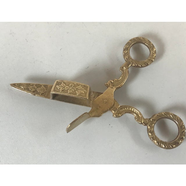 Victorian Brass Candle Snuffing Cutting Scissors Chairish