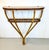 Mid-Century Modern Demilune Console Table in Bamboo and Formica, Italy, 1970s For Sale - Image 3 of 12