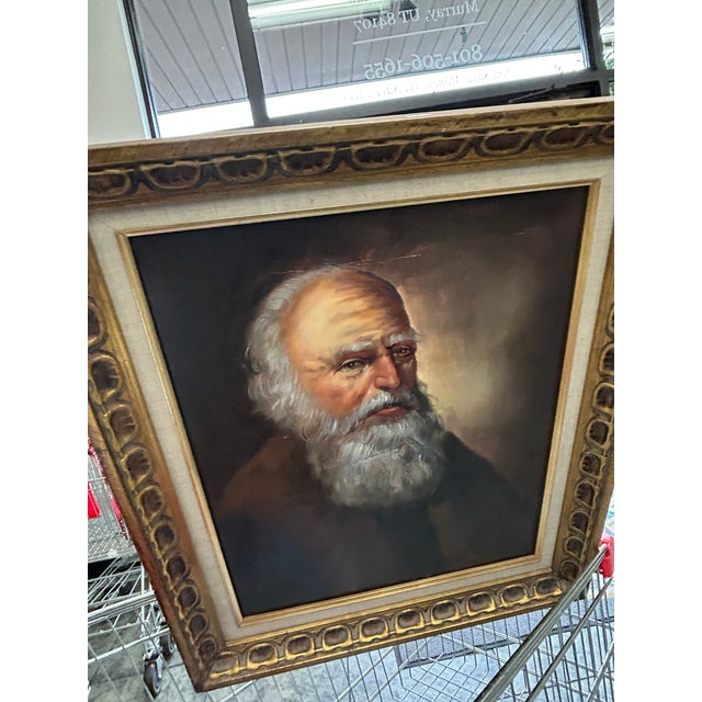 This caught my immediate attention at a second hand store as a beautiful oil painting framed in ornate gold frame. The...