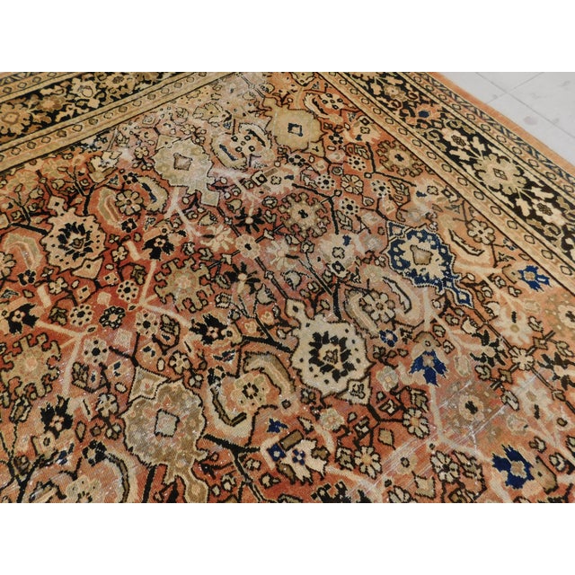 Antique Persian Mahal Rug. 10'4"x 12'10" For Sale - Image 16 of 18