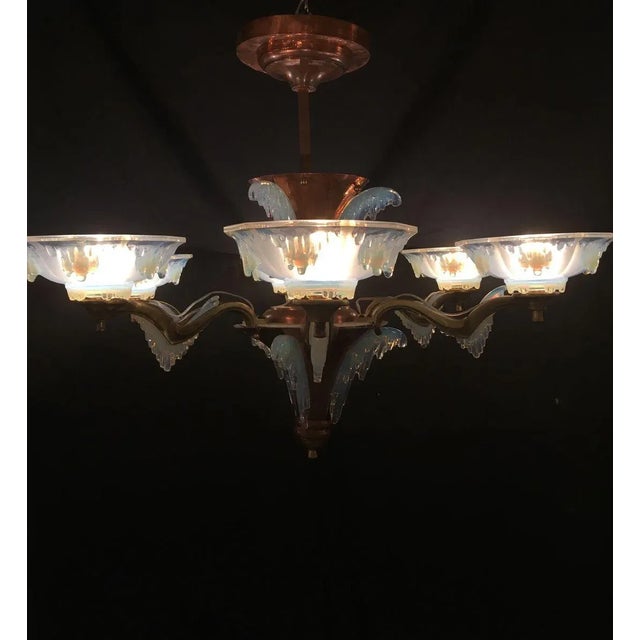 Art Deco French Chandelier For Sale - Image 9 of 11
