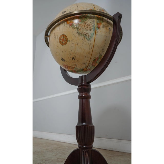 Replogle Revolving Globe on Stand For Sale - Image 9 of 12