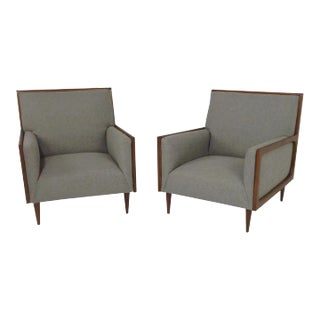 Modern Mid Century Style Lounge Chairs - 2 For Sale