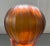 French Art Deco Amber Glass Faceted Rose Bowl Vase For Sale - Image 4 of 13