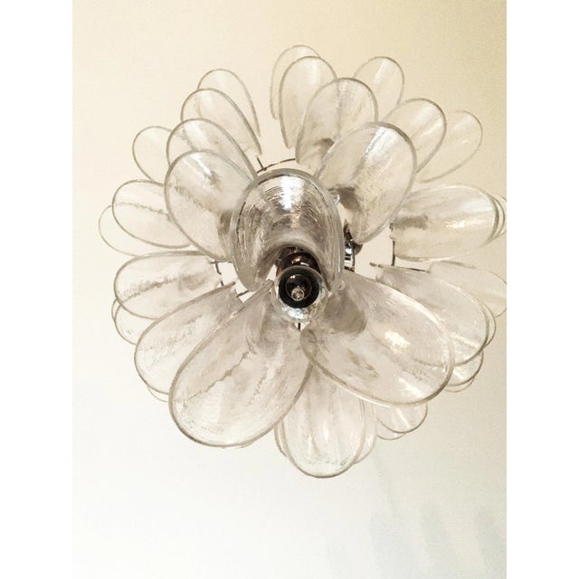 Contemporary Transparent "Selle" Murano Glass Chandelier For Sale - Image 11 of 13