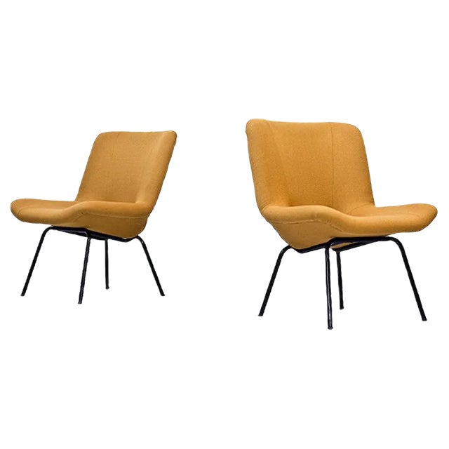 Set of Finnish Lehti Easy Chairs by Carl Gustaf Hiort af Ornäs for Puunveisto - Oy, 1950s For Sale