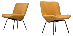 Set of Finnish Lehti Easy Chairs by Carl Gustaf Hiort af Ornäs for Puunveisto - Oy, 1950s