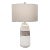 Comanche White Crackle Table Lamp For Sale