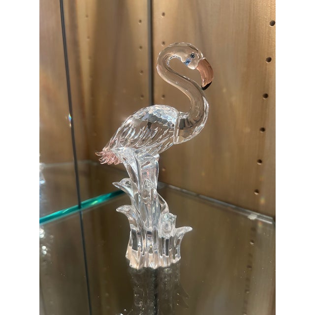 Swarovski Swarovski Crystal Flamingo Bird Figurine - Retired - Excellent Condition For Sale - Image 4 of 5