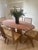 Mid-Century Modern Oval Red Travertine Mario Dining Table with Column Legs by My Habitat Design For Sale - Image 3 of 8