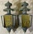 Antique/Vintage Pair of Solid Brass Patina Exterior Wall Lanterns / Sconces For Sale - Image 11 of 18