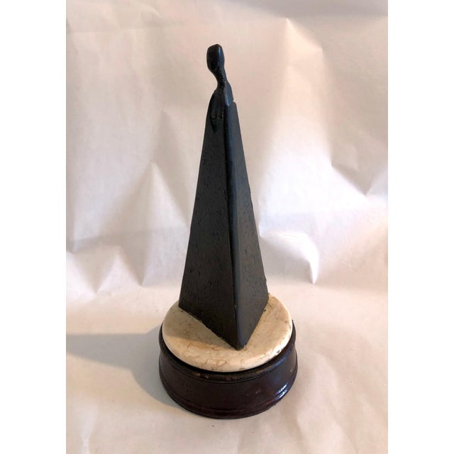 Black Sydney Kumalo, Sydney Kumalo Bronze Minimalist African Modernist Sculpture Figural Female Nude, 20th.c For Sale - Image 8 of 10