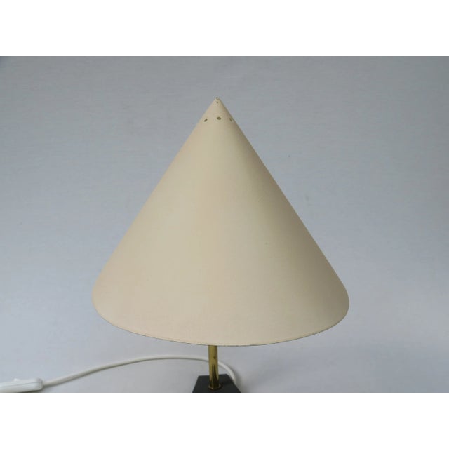 Beige Austrian Brass Table Lamp, 1950s For Sale - Image 8 of 18