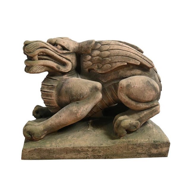 English Stone Gargoyle Garden Statue For Sale - Image 4 of 4