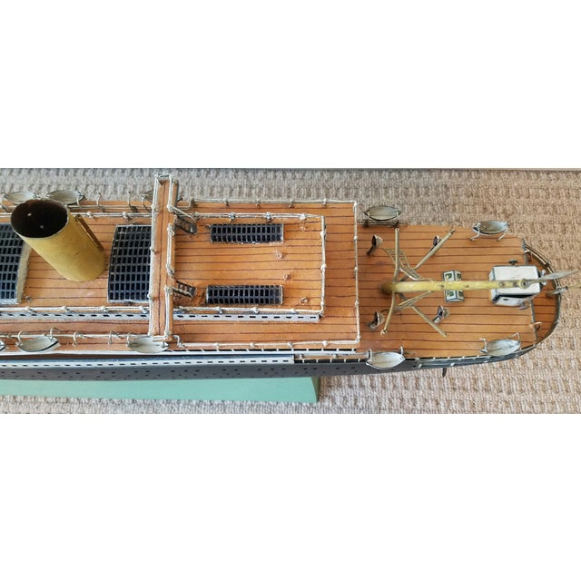 Antique Marklin Ocean Liner With American Flags & Lifeboats c.1900 For Sale - Image 9 of 13