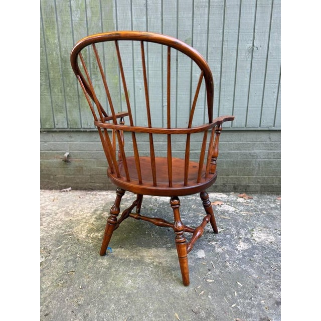 Vintage Stickley Sack Back Windsor Armchair For Sale In Washington DC - Image 6 of 17