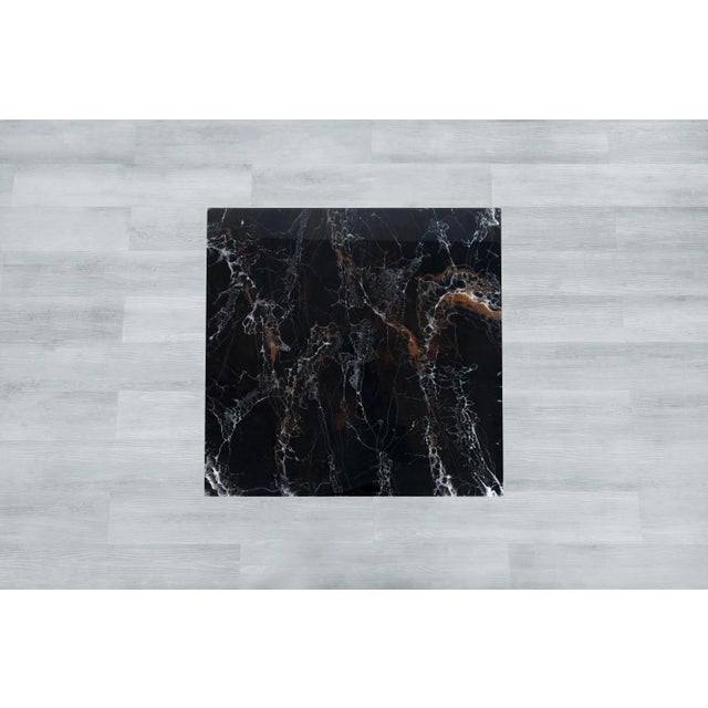 Black Mid-Century Italian Faux Marble Coffee Table by Willy Rizzo, 1970s For Sale - Image 8 of 11