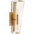 Modern AERIN for Visual Comfort Signature Alpine Single Sconce in Hand-Rubbed Antique Brass with Clear Glass For Sale - Image 3 of 5