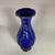 Vintage Cobalt Blue Glazed Fluted Vase With Double Handles - 8.7" For Sale - Image 4 of 7