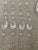 Hollywood Regency 42 Piece Vintage Clear Crystal Chandelier Prisms Faceted Teardrop Icicle Spears For Sale - Image 3 of 11