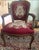 These chairs are beautiful and would be right at home in a traditional setting. The needlepoint is lovely and the red...