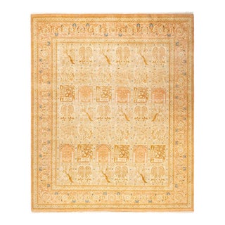 Mogul, One-of-a-Kind Hand-Knotted Area Rug in Pink, 8' 3" x 10' 1" For Sale