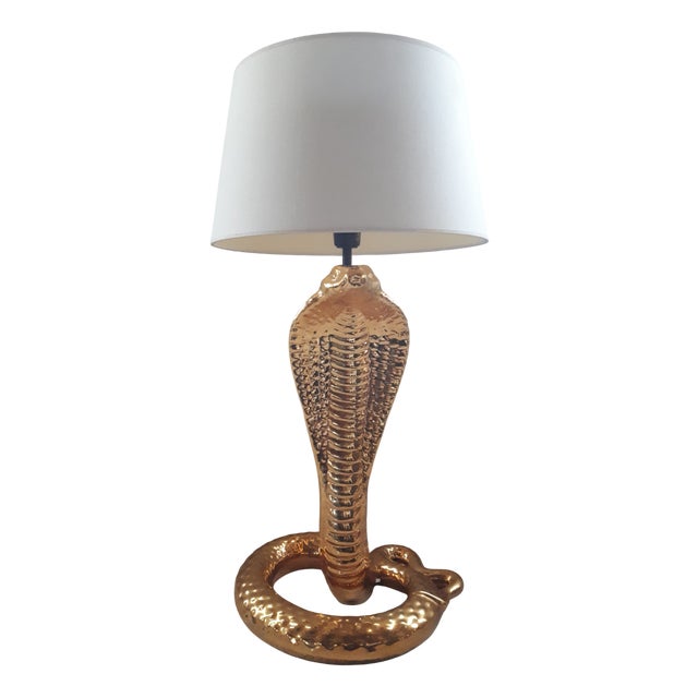 Cobra Table Lamp by Tommaso Barbi, Italy, 1970s For Sale